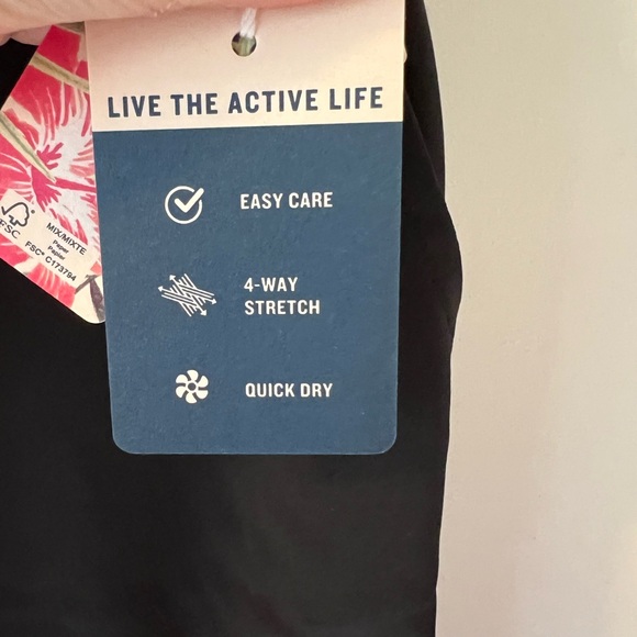 Tommy Bahama Women’s Black Flat Front Shorts - Picture 5 of 8